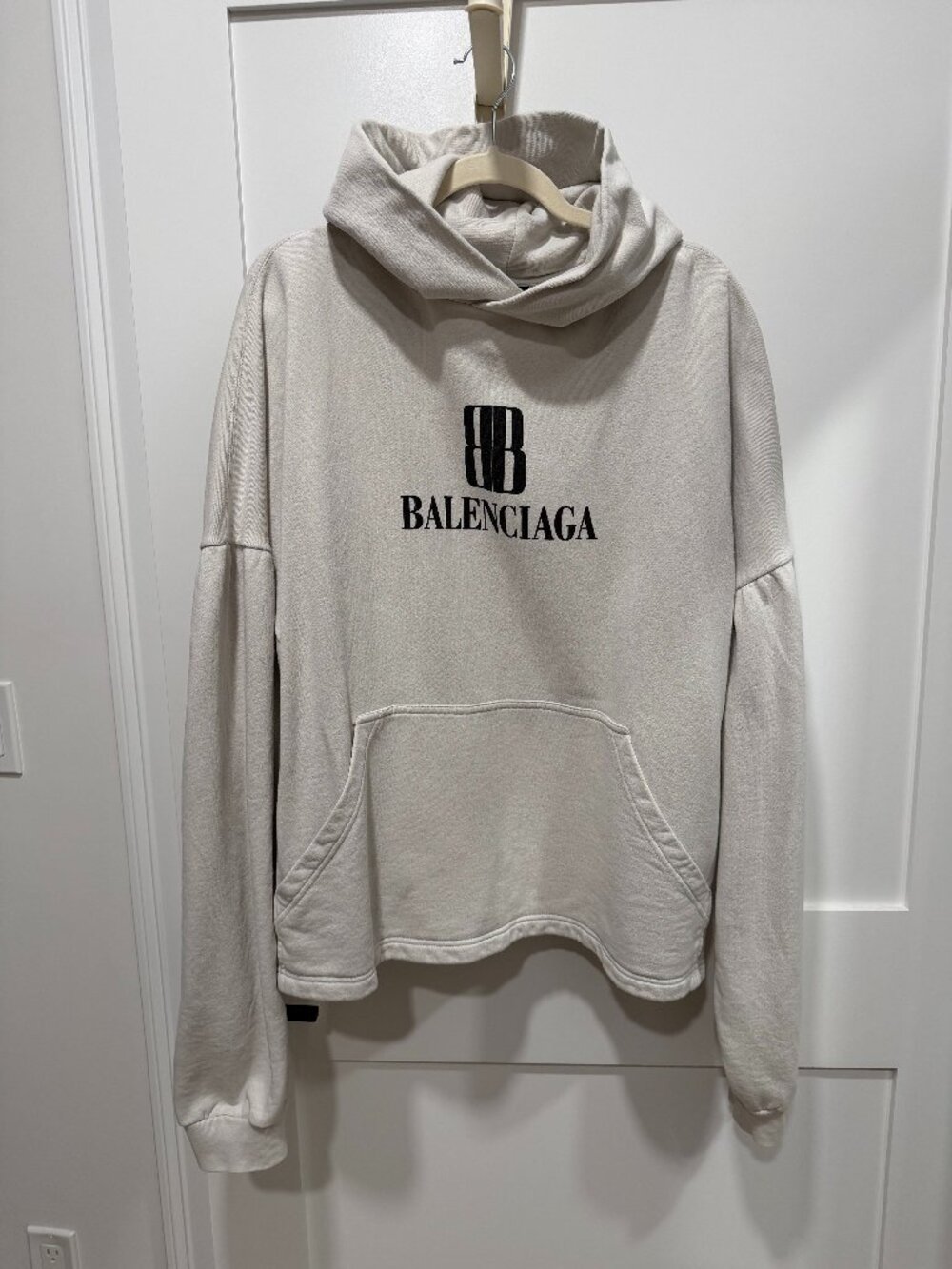 Balenciaga Nano BB Cropped Hoodie - Size 3 (Unisex)